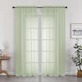 OWENIE Sheer Curtains 72 Inches Long 2 Panels Set, Light Filtering Sheer by OWENIE