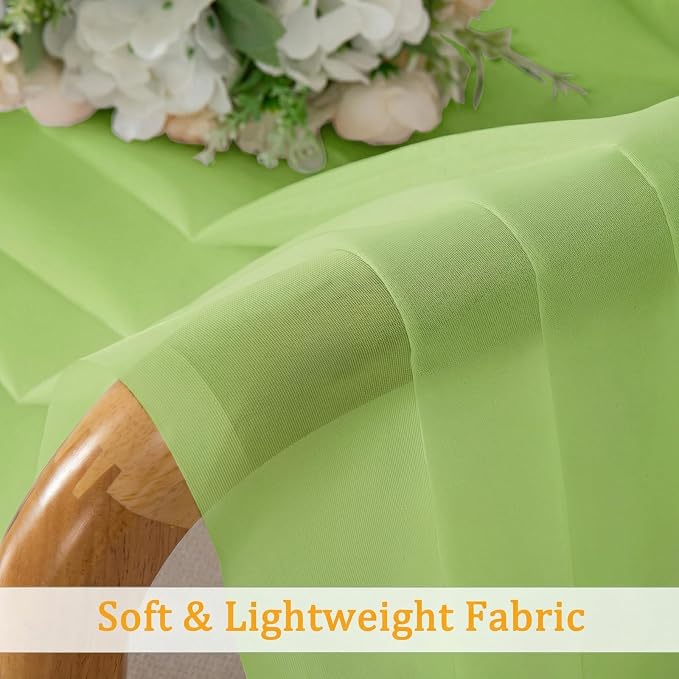 Gwine Sheer Curtains for Living Room 45 inch Length - Image 8