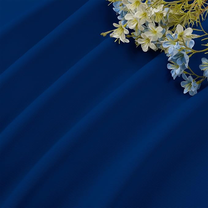 CUCRAF Royal Blue Blackout Curtains Customize, Rod Pocket Room Darkening Curtain - Image 7