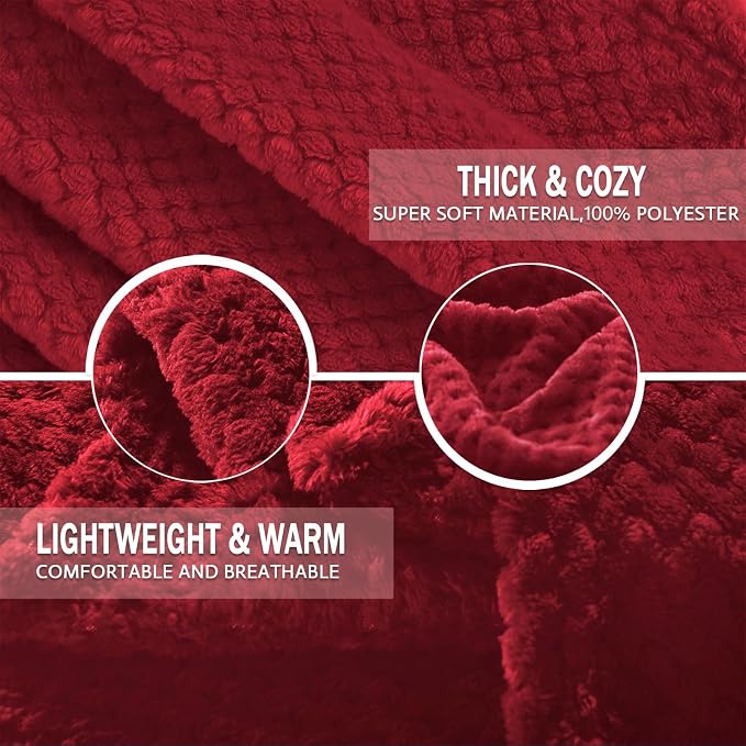 Exclusivo Mezcla Fleece Throw Blanket Extra Large, Super Soft and Warm Blankets - Image 5