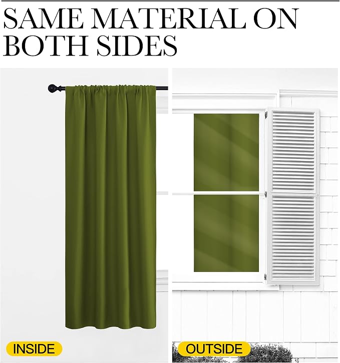 NICETOWN Blackout Curtains for RV Windows, 2 Panels, Room Darkening Window - Image 5