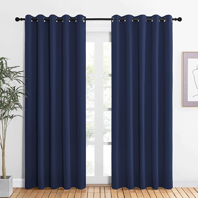 NICETOWN Blackout Curtain Panels, Window Treatment Energy Saving Thermal by NICETOWN