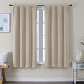 Simplebrand Ava Biscotti Beige Blackout Curtains by Simplebrand