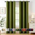 MIULEE Light Olive Green Blackout Curtains by MIULEE
