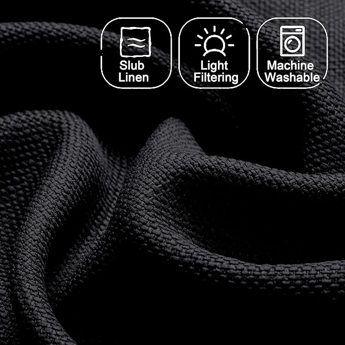 Chyhomenyc Black Short Curtain Valance - Image 3