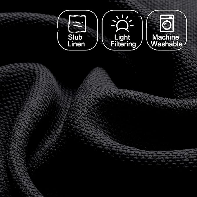 Chyhomenyc Black Short Curtain Valance - Image 3