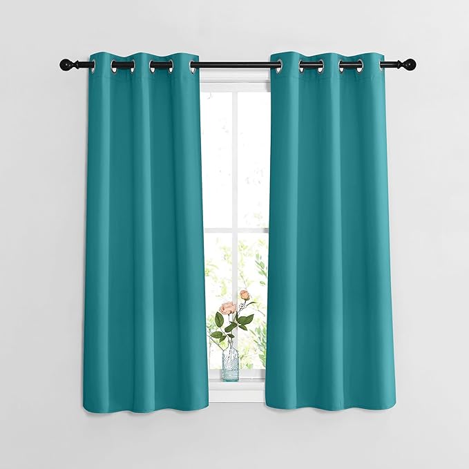NICETOWN Blackout Kitchen Curtains Over Sink 48 inches Length by NICETOWN