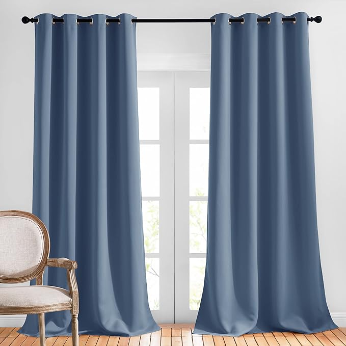 NICETOWN Room Darkening Curtains 108 inch Length by NICETOWN