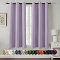 MIULEE Lilac Blackout Curtains for Bedroom Living Room 45 Inches Long 2 Panels by MIULEE