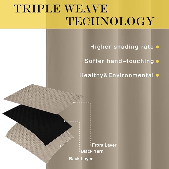NICETOWN Blackout Curtain Drape - Image 3