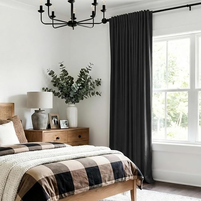 100% Blackout Shield Linen Blackout Curtains - Image 6