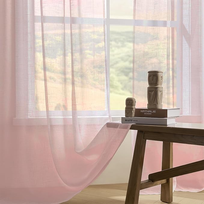 Joydeco Sheer Curtains for Living Room, Window Curtains Privacy Assured - Image 4