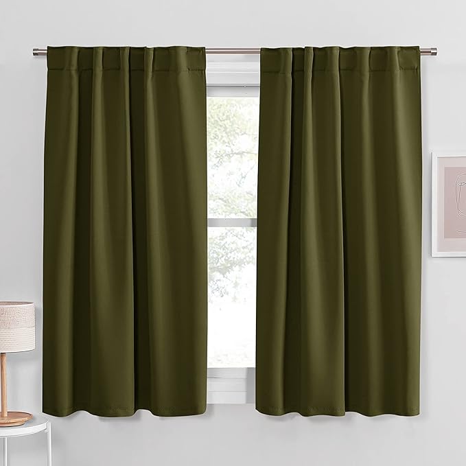 PONY DANCE Blackout Kitchen Curtains by PONYDANCE
