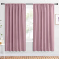 NICETOWN 2 Panels Blackout Curtains, Rod Pocket Window Curtains Room Darkning by NICETOWN