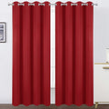 LEMOMO Blackout Curtains 52 x 84 inch/Bright Red Curtains Set of 2 by Lemomo