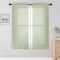 OWENIE Sheer Curtains 54 inches Long 2 Panles by OWENIE