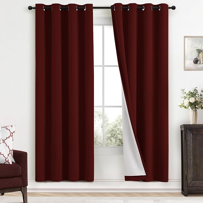 Yakamok Room Darkening 100% Blackout Curtains Grommet Window Treatments by Yakamok