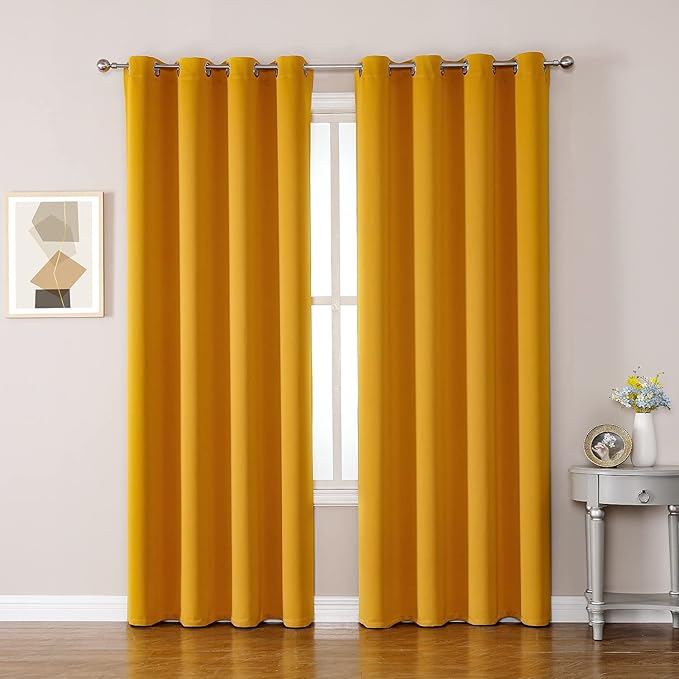 ChrisDowa Room Darkening Curtains 102 Inches Long 2 Panels Set by ChrisDowa