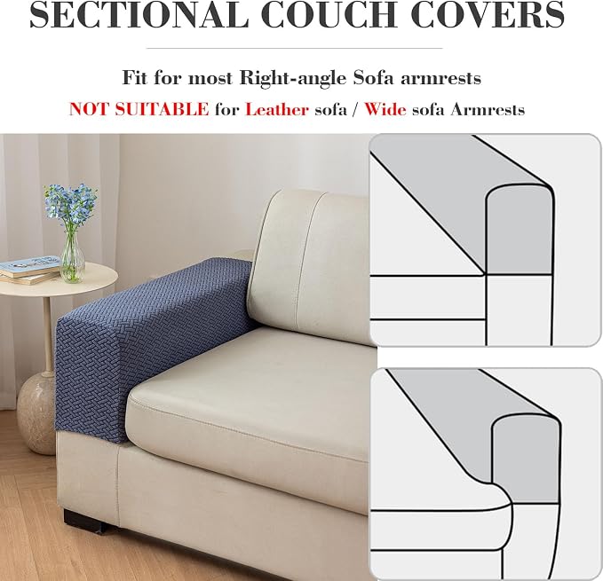 2Pcs Couch Arm Covers, Armrest Cover - Image 4