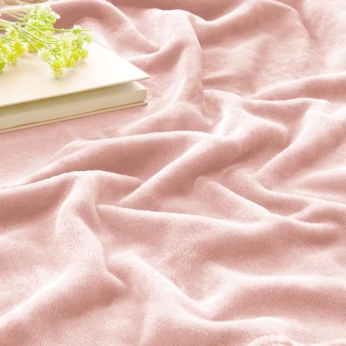 BEDELITE Fleece Blanket Pink Morn Throw Blankets - Image 3