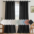 H.VERSAILTEX Living Room Linen Curtains Home Decorative Nickel Grommet Curtains by HVERSAILTEX