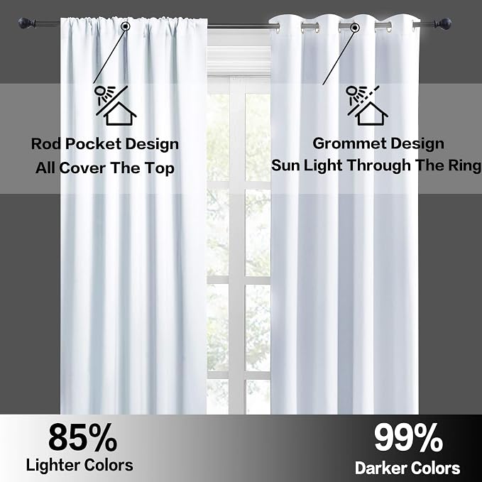 RYB HOME RV Curtains for Camper Windows, Mini Small Thermal Insulated Sunlight - Image 5