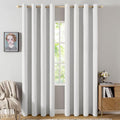 MIULEE 90 Inches Linen Textured Curtains by MIULEE