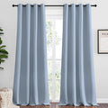 NICETOWN Vintage Blue Blackout Curtains 102 inches Length by NICETOWN