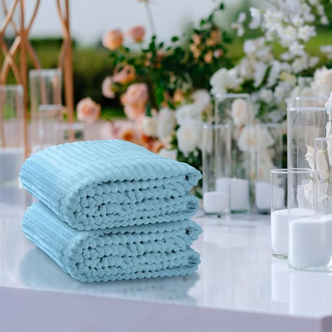 Buryeah 12 Pcs Flannel Throw Blanket Bulk 50 x 60 in Sleepover Blanket Outdoor - Image 6