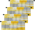 Emvency 4 Pack Valances Window Treatments, 52x18 Inch Rod Pocket Valances by Emvency