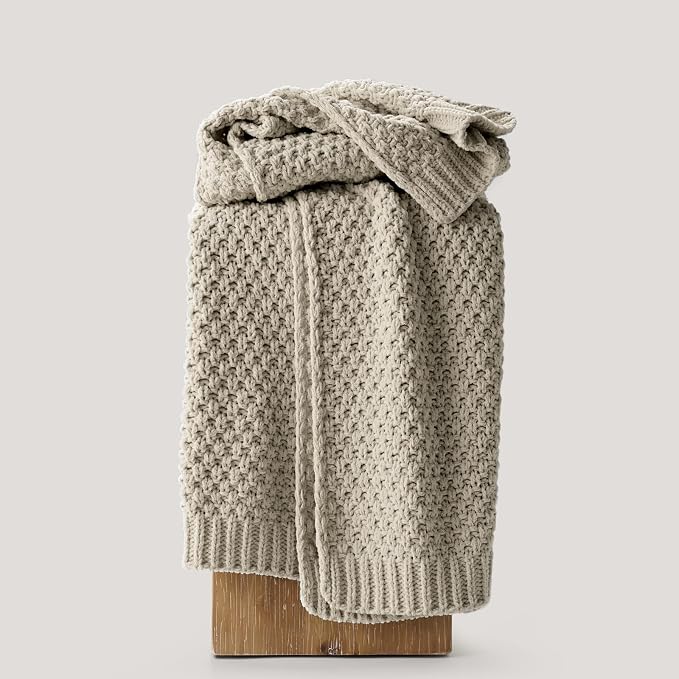 EVERGRACEHOME Chunky Chenille Knit Throw Blanket - Image 4