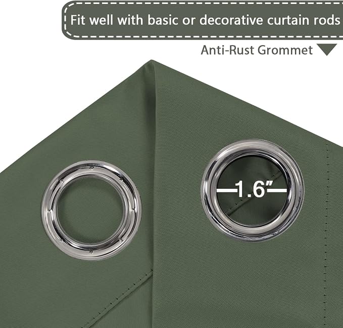 H.VERSAILTEX Blackout Patio Curtains 100 x 84 Inches - Image 4
