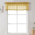 Chyhomenyc Sheer Valances for Windows 2 Pack, Small Window Curtains for Living by Chyhomenyc