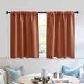 RYB HOME Blackout Bathroom Window Curtains, Short Thermal Insulated Heat by RYBHOME