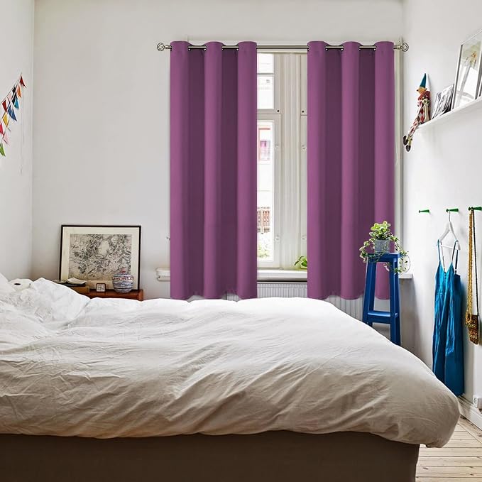 BGment Room Darkening Curtains 63 Inches Long - Image 2