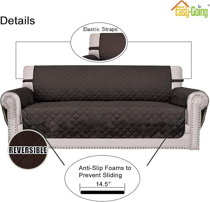 Easy-Going Reversible Loveseat Couch Cover - Image 3