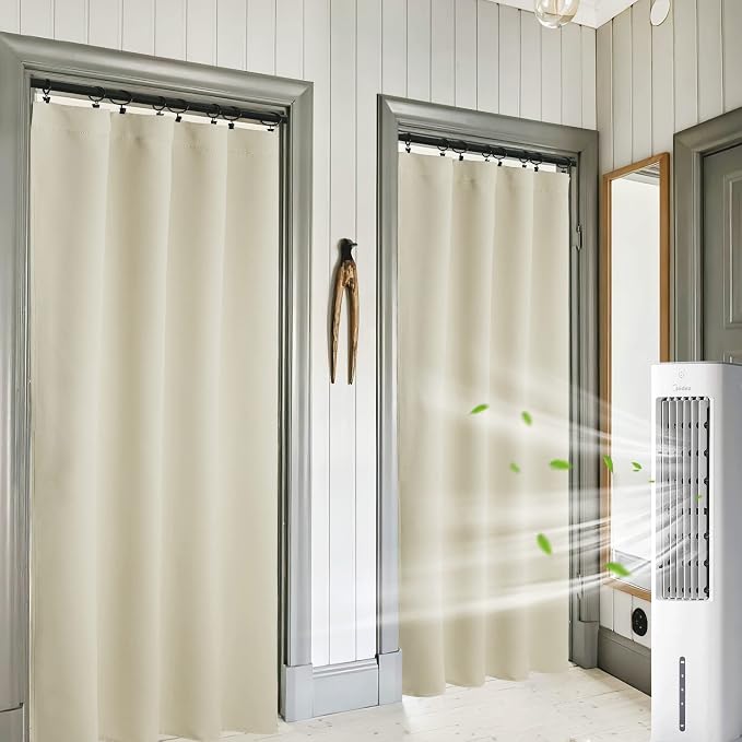 RYB HOME Extra Wide Curtains for Bedroom Living Room 72 inches Long, Thermal - Image 5