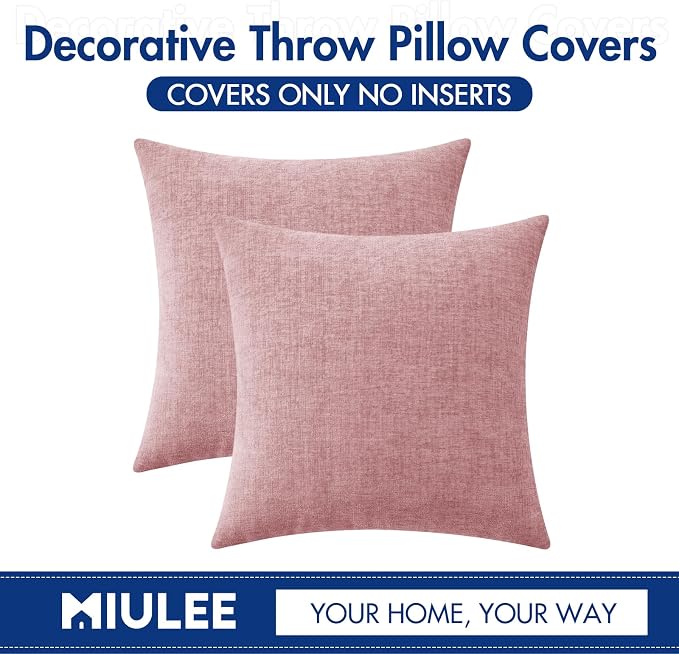 MIULEE Pack of 2 Couch Valentines Throw Pillow Covers 20x20 Inch Soft Spring - Image 6