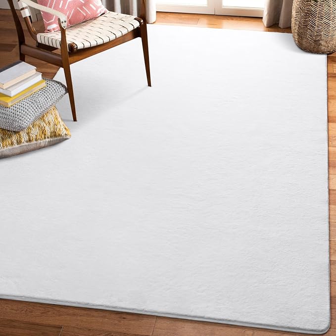 Amearea Large Modern Area Rugs for Bedroom Living Room, 5x8 Feet White - Image 9