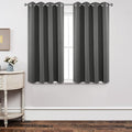 Joydeco Blackout Curtains 45 Inch Length 2 Panels Set, Thermal Insulated Long by JOYDECO