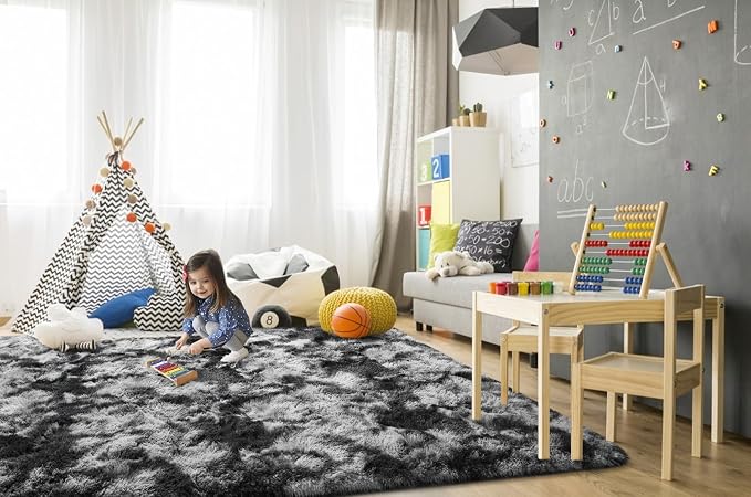 TWINNIS Super Soft Shaggy Rugs Fluffy Carpets 5x7 Feet, Indoor Modern Plush - Image 4