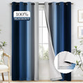 Yakamok 100% Blackout Curtains 84 Inch Length 2 Layers, Light Blocking Thermal by Yakamok