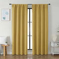 Simplebrand Ava Bright Gold Blackout Curtains by Simplebrand