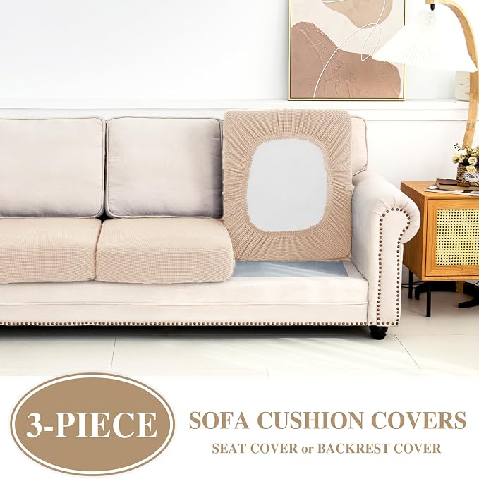 Couch Cushion Covers Seat Cushion Cover Stretch Couch Cover Separate Sectional - Image 3