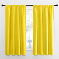 NICETOWN Bright Yellow Blackout Curtains 63 inches Long by NICETOWN