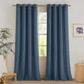 NICETOWN Navy Blue Linen Curtains by NICETOWN