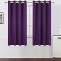 LEMOMO Blackout Curtains 52 x 63 inch/Purple Curtains Set of 2 Panels/Thermal by Lemomo