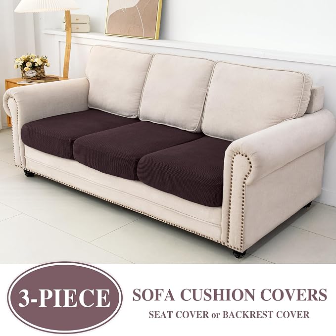 Couch Cushion Covers Seat Cushion Cover Stretch Couch Cover Separate Sectional - Image 2