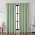Simplebrand Ava Light Green Blackout Curtains by Simplebrand