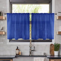 Youleyar Solid Sheer Rod Pocket Curtain Voile Draperies 2 Panels White Beige by Youleyar